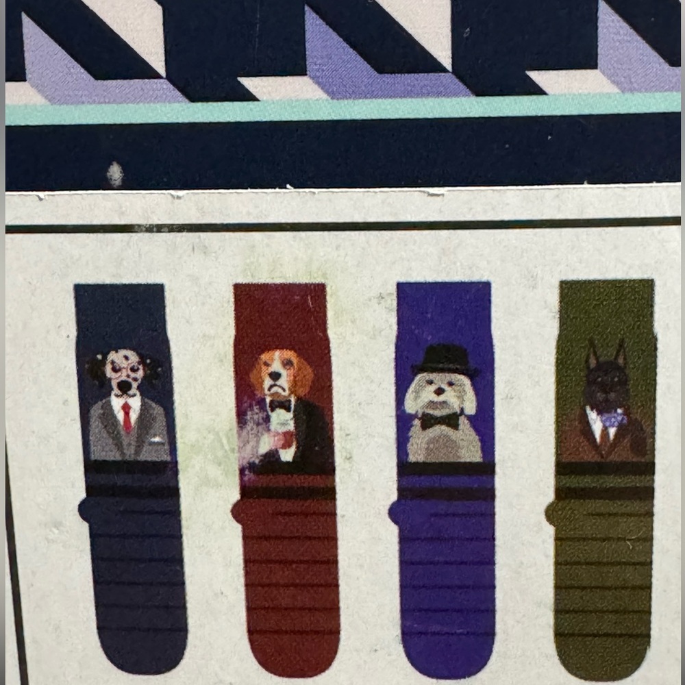 Dog & Rose Sock Company Grey Dog. Set of 4 Socks - Picture 4 of 5